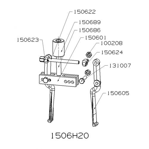 CONJUNTO HIDRÁULICO DE INTERIORES PARTE MECÁNICA FORZA SERIE 1500H